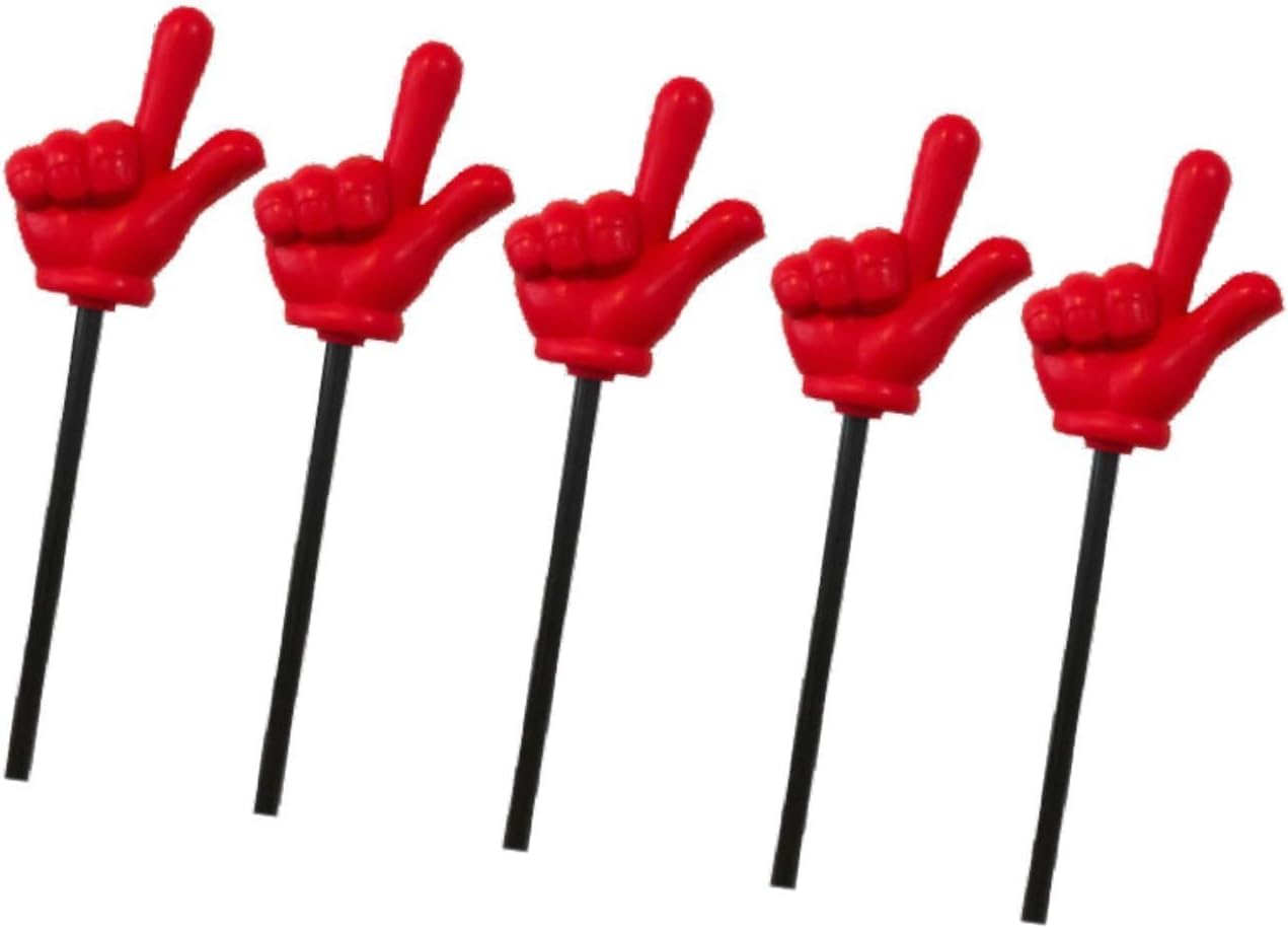 5pcs Teacher Hand Pointers Conductor Finger Sticks Teaching Tools Finger Reading Stick for Classroom Sulies - Small