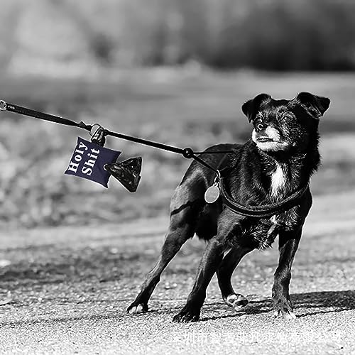 Image of Canvas Dog Poop Bag Dispenser Holder Dog Poop Pickup Bags Container Pet Trash Bag Holder Pet Waste Disposal Bags Dog Waste Bag Dispenser Doggy Poop Bags Holder