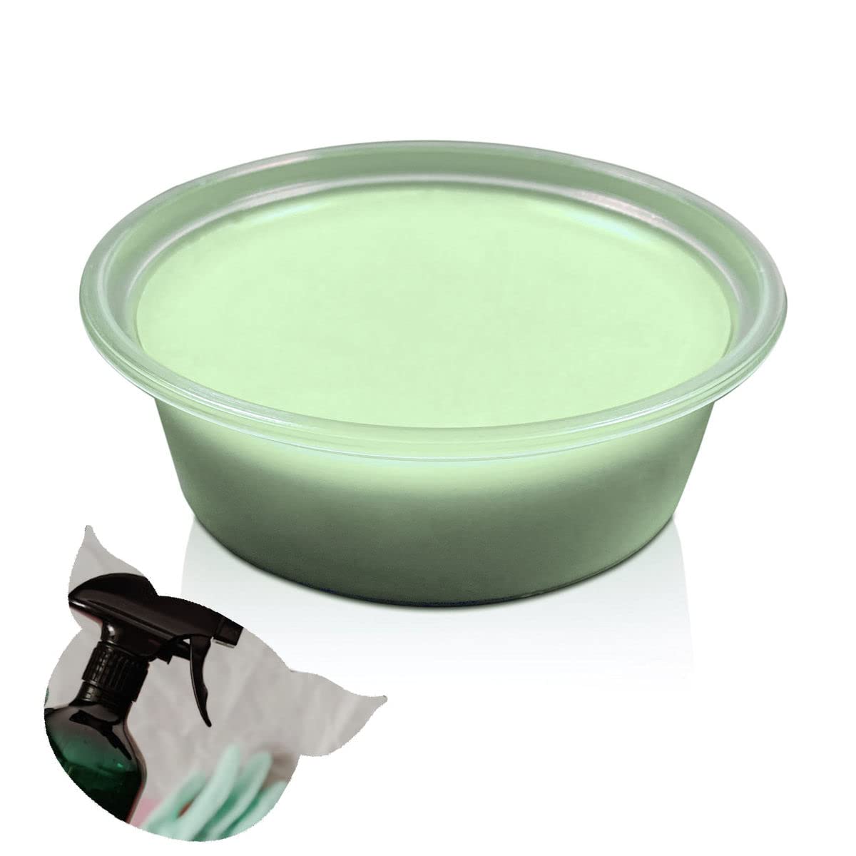 Stinky Pig Green Medium Wax Melt Pot - Snap Tart Handcrafted Soy Wax Vegan Long Lasting Highly Scented Handmade Wax Melts (Detol)