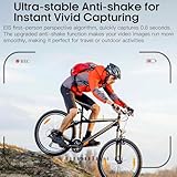 hellibito AI Smart Glasses with Camera, 4K Photography, 1080P Video Recording, Real-Time Translation, Open-Ear Audio for Travel & Meetings - Black Frame-Blue Light Blocking Lens - Image 6