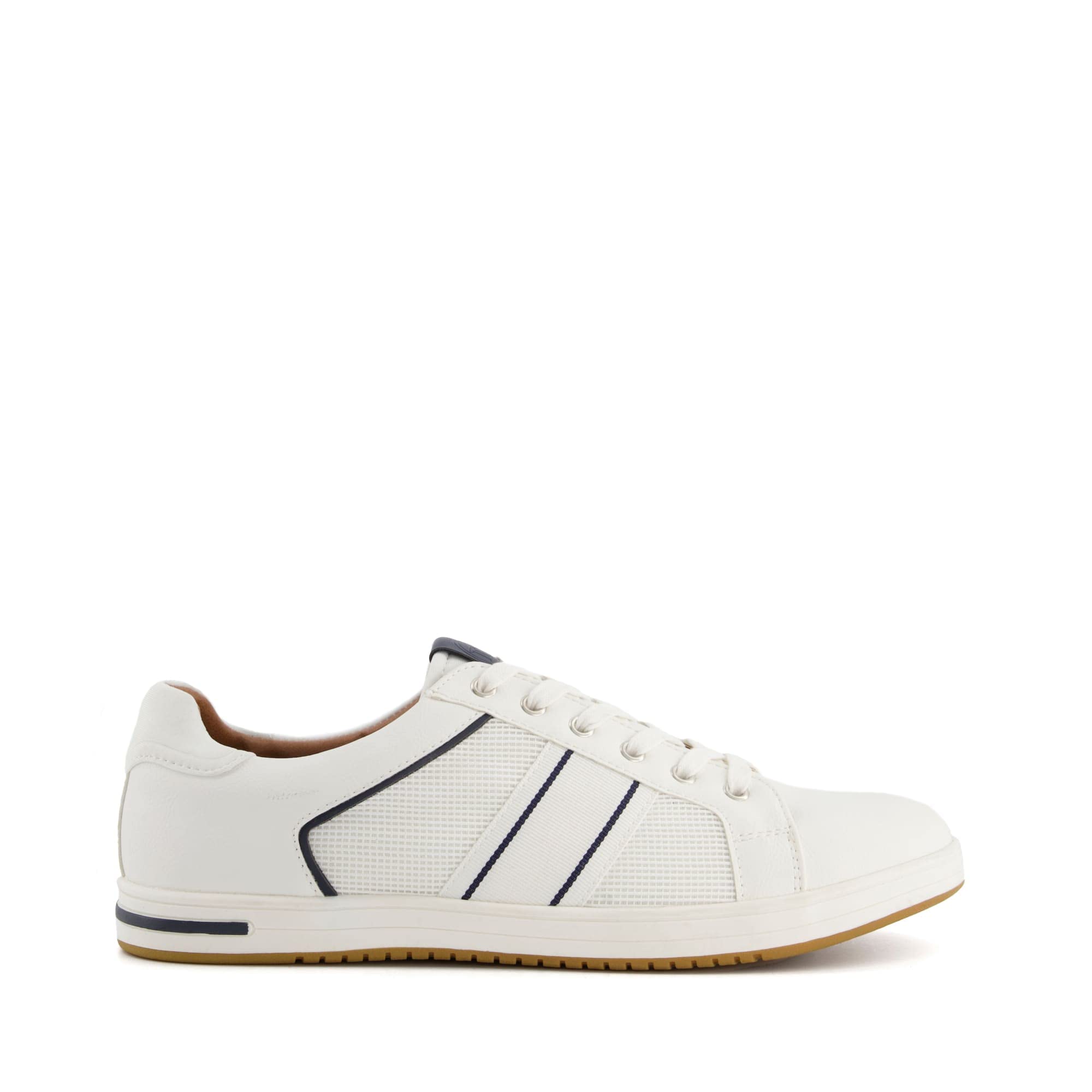 Dune LondonDune Mens TRUES Stripe Panel Trainers Flat Heel