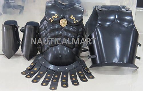 NauticalMart Medieval LARP Steel Muscle Armor with Arm Guard