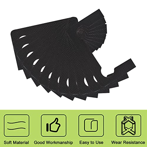 UFURMATE Dichtung Ersatz Kit für Scharniere, 20PCS Gummi Duschtüren Scharnier Ersatzteil Schwarz Anti-Rutsch-Dichtung Glas Scharnier Ersatz Kit