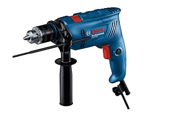 Bosch GSB 600 Corded Electric Impact Drill, 600 W, 13 mm, 1.7 kg, 3,000 rpm, 1.4 Nm, Variable Speed, Forward/Reverse Rotation, Double Insulation, Improved Carbon Brush, In Carton Box, 1 Year Warranty