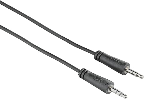 Hama 2 x 3.5 mm Stereo Jack Plug Audio Cable, 1.5 Meter Length