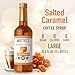 Matteo's Salted Caramel Syrup for Coffee, Lattes, Cappuccinos & Desserts – Sugar-Free Sweetener for Beverages, Keto Friendly, Zero Calories, Indulgent Flavor, Non-Alcoholic, 33.8oz (1pk)