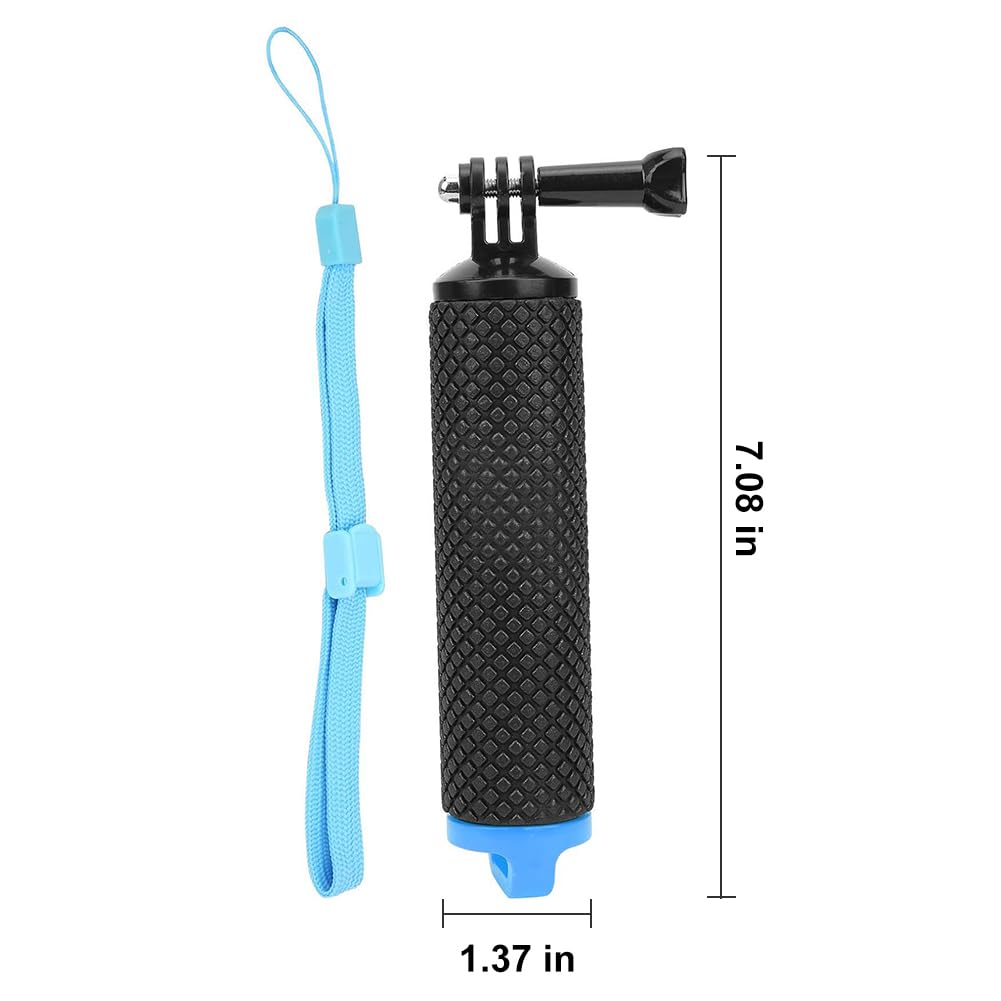 Pływający Uchwyt Dla Ręki I Nurkowania,Monopod Do Kamery Sportowej,Pływający Pod Wodą Akcesoria Do Chwytu Dłoni,Wodoszczelny Uchwyt Dłoni Z Regulowanym Paskiem Na Rękę,Niebieski,Kiuiom