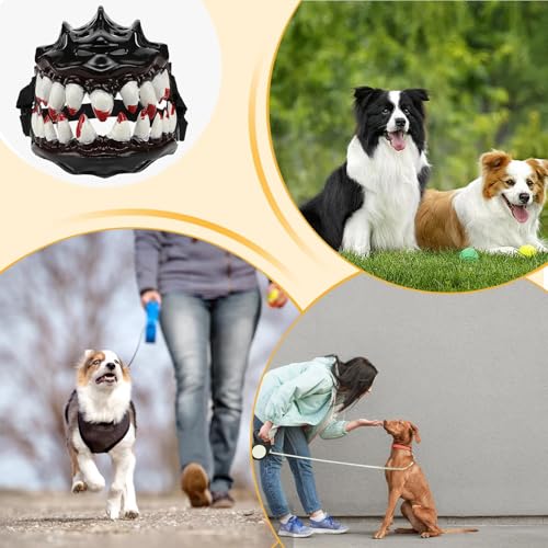 Gruseliger Maulkorb für Hunde - aggressive Kontrolle Hundemaulkorb für Halloween Kostüm | Verstellbarer Maulkorb für Haustiere im gruseligen Design, Maulkorb gegen Biss für Chi