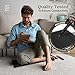 Soliterra Grounding Mat for Feet - Foldable Earthing Grounding Mat for Bed with Tester Pen & Cord - Lightweight PMF Pad for Sleep, Meditation, Office, Yoga & Stress Relief - Canvas Bag, Twilight Echo