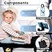 Tiny Charmz Toddler Airplane Bed - Airplane Bed for Toddler, Airplane seat Extender for Kids, Airplane Toddler Bed, Baby Airplane Bed, Toddler Airplane seat Extender, Mobile Holder, Name tag