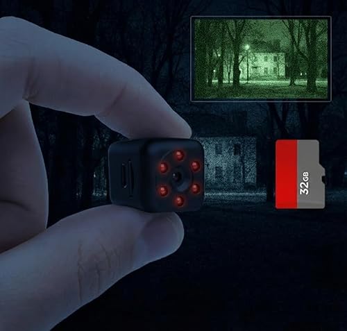 Miniatura 7 de C1PRO Mini cámara oculta para niñera, cámaras ocultas para el hogar. Cámara de tren en miniatura. Cámara para gatos con detección de movimiento de