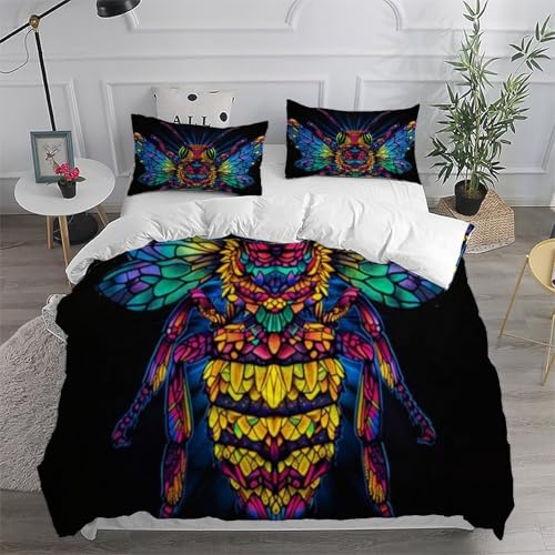 Housse de couette Animaux Flying imprimé 3D Les Abeilles Bedding