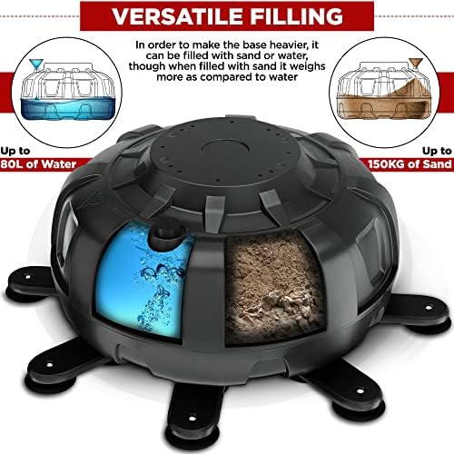 Bild 5 - RDX 6FT 330LB Boxsack Stehend Erwachsene, Trainingshandschuhe und Überzug Set XXL Freistehender Standboxsack Boxing mit Saugfuß Freestanding Punch Bag für MMA Kickboxen Kampfsport Boxpartner Muay Thai