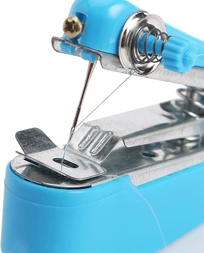 Miniatura 2 de Máquina de coser de mano, mini máquina de coser de mano de una sola puntada, máquina de coser portátil inalámbrica para uso en viajes en el hogar,
