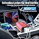 AUCARAUTO Upgrade 300W Spannungswandler, Wechselrichter 12V auf 230V Stromumwandler mit PD 65W & QC3.0 18W USB kfz ladegerät und Auto Steckdose, Laden Sie Ihr Laptop, iPad, iPhone Und Mehr - Rot