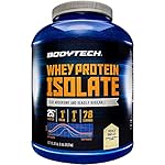 BodyTech Whey Protein Isolate Powder with 25 Grams of Protein per Serving BCAA’s Ideal for PostWorkout Muscle Building Growth, Contains Milk Soy Vanilla (5 Pound)