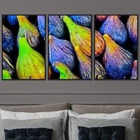3 Piece Framed Canvas Wall Art Colorful Fruit Canvas Prints Home Artwork Decoration for Living Room,Bedroom - 16