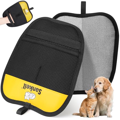 Sankell Pet Hair Removal Glove for Dogs & Cats, Newly Upgraded Reusable Electrostatic Pet Hair...