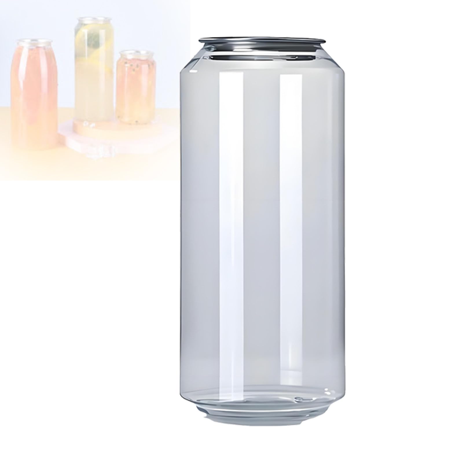 Vasos transparentes a prueba de fugas, botellas de plástico desechables con tapas de aluminio para jugo y Boba, compatibles con sellador automático de tazas, paquete de 200, 250 ml