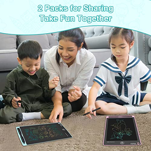 Lcd Writing Tablet 8.5 Inch 2 Pack Colorful Screen Electronic Writing Drawing Pads Doodle Board For Kids Boys Girls #TOP2