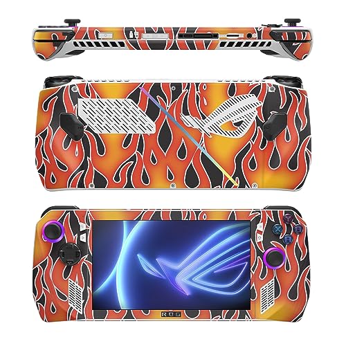Image of MightySkins Skin Compatible with Asus ROG Ally - Hot Flames | Protective, Durable, and Unique Vinyl Decal wrap Cover | Easy to Apply, Remove, and Change Styles