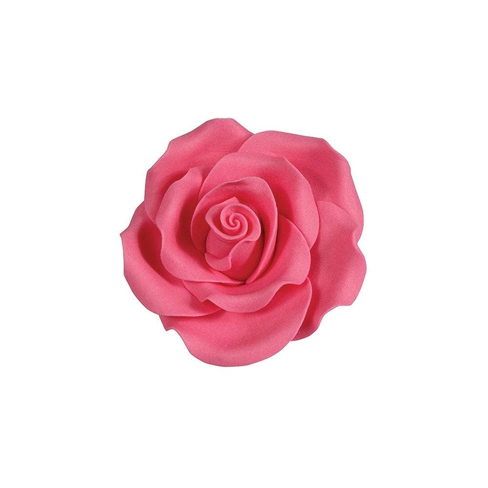 SugarSoft Edible Flower - Rose Bright Pink 63mm - Box of 8