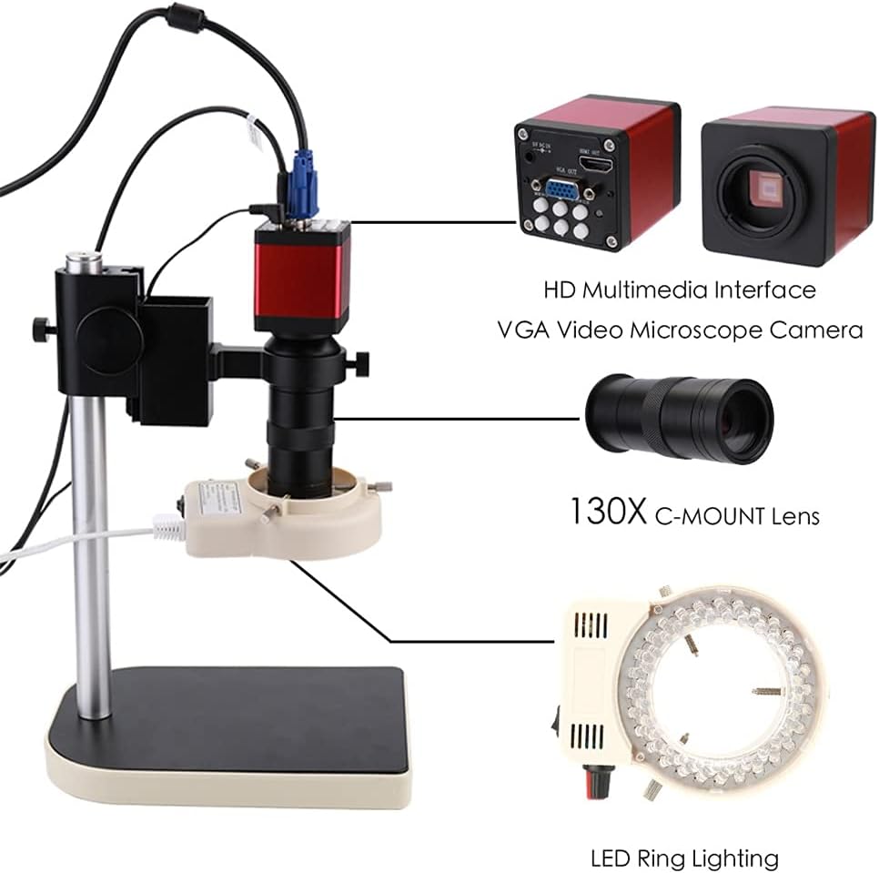 Industrial Microscope Set 60F/S VGA Multimedia Interface Camera 1280 * 1024
