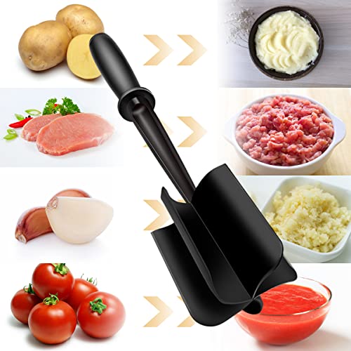 1Pcs Meat Masher Tool, Hamburger Chopper, Nylon Ground Beef Chopper Tool, Heat Resistant Meat Masher Tool For Turkey, Ground Beef And More, Meat Chopper, Black #TOP5