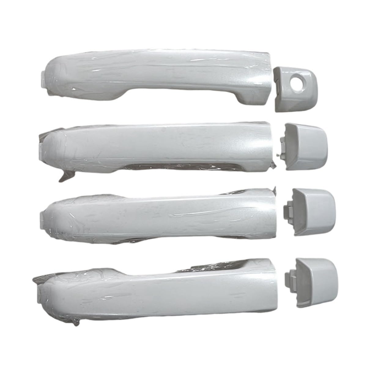 Mhtgd One Color Plastic 1Set 4 Door Handle 69211-60090 Outside Exterior White For 4Runner For Gx460 For Land For Cruiser 2010-2018