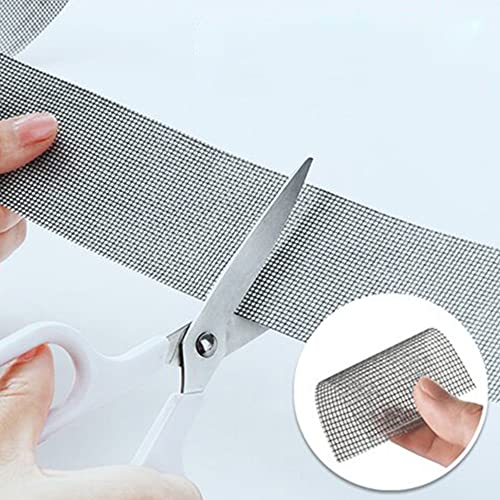 Réparation écran Kit Ruban, Fenêtre Mesh Net réparation écran autocollants Patch, auto-adhésives fenêtre moustiquaire Patches, couvrante trou Accueil Anti-moustiques (Blanc) Cover