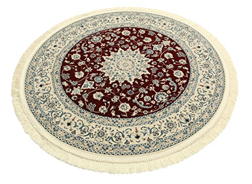 RugVista, Nain Emilia, Teppich, Mittelflor, ∅ 150 cm, Rund, Oeko-Tex Standard 100, Polyester, Flur, Schlafzimmer, Küche… – Bild 3