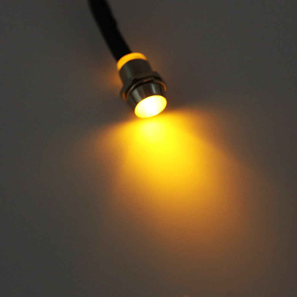 8mm 12V LED Indicatori Di Pannello Di Controllo Luce Di Segnalazione Di Avviso 5 Colori~p116597424 - Foto 11