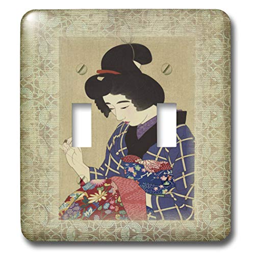 Interruptor doble Geisha 3dRose lsp_38117_2 cubre fallos pared 2