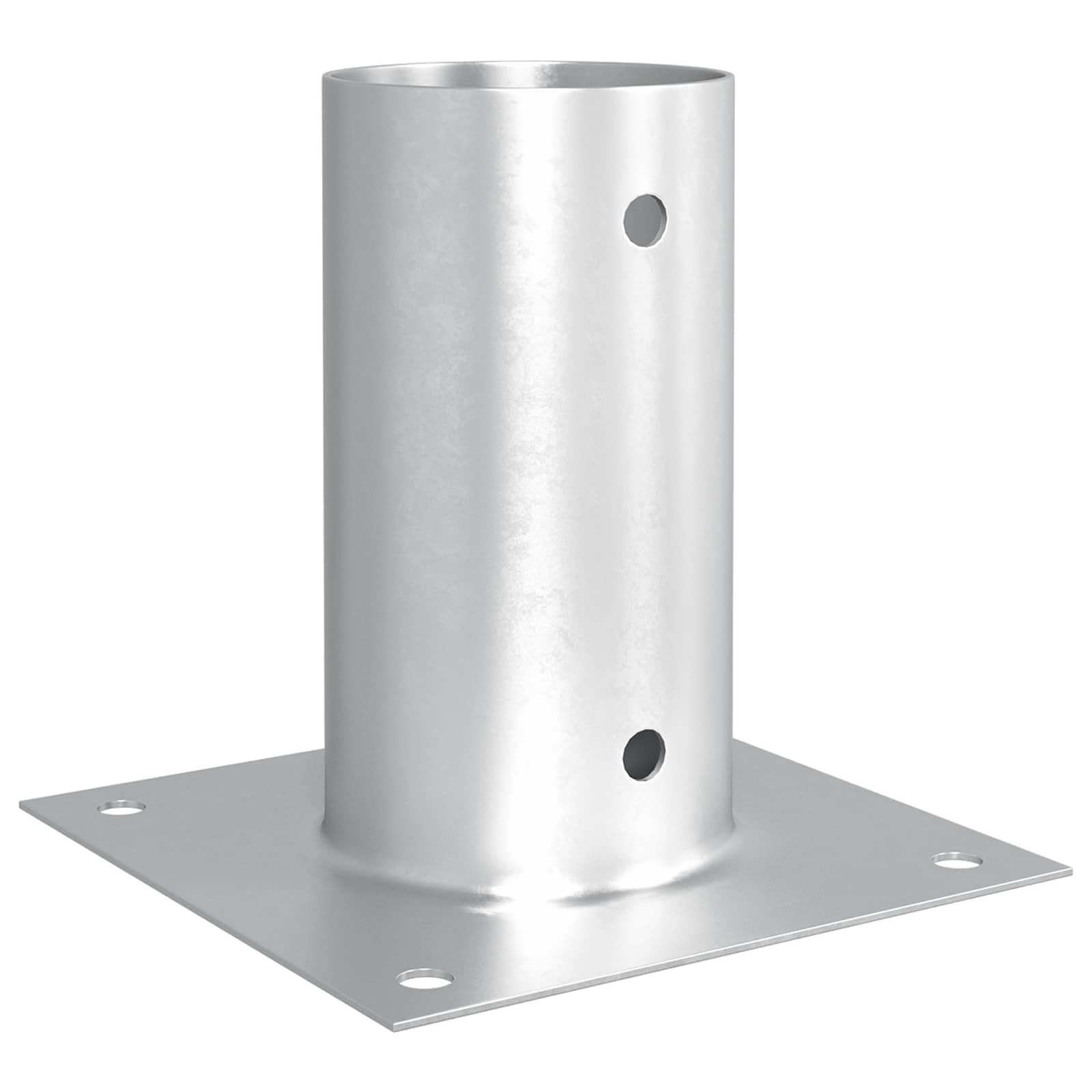 12 x kotwa podłogowa 15 x 15 x 15 cm, metalowa, srebrna, śledzie do mocowania instalacji zewnętrznych, kotwy ogrodowe do kominków, mis paleniskowych