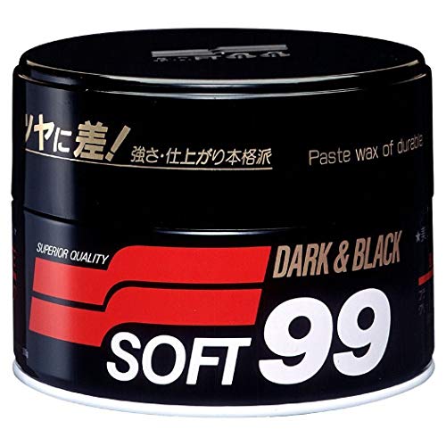 Kit Cera Premium Dark Black 300g Soft99 + Flanela Autoamerica 40x60