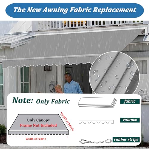 Toile de rechange pour auvent de patio extérieur : finis les tissus décolorés - 3