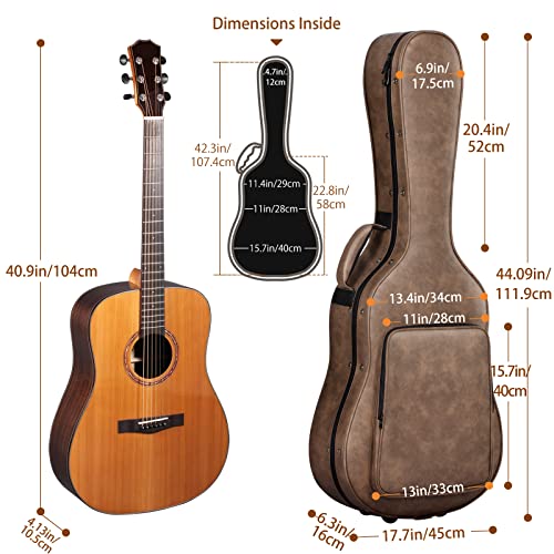 CAHAYA Etui Rigide pour Guitare Acoustique Rembourrage Epais d’env 2 cm avec 3 Poches et Coffret de Rangement à L… - Les Beatles, Paul McCartney, John Lennon, RIngo Starr, George Harrison CAHAYA Etui Rigide pour Guitare Acoustique Rembourrage Epais d'env 2 cm avec 3 Poches et Coffret de Rangement à L… – Image 4