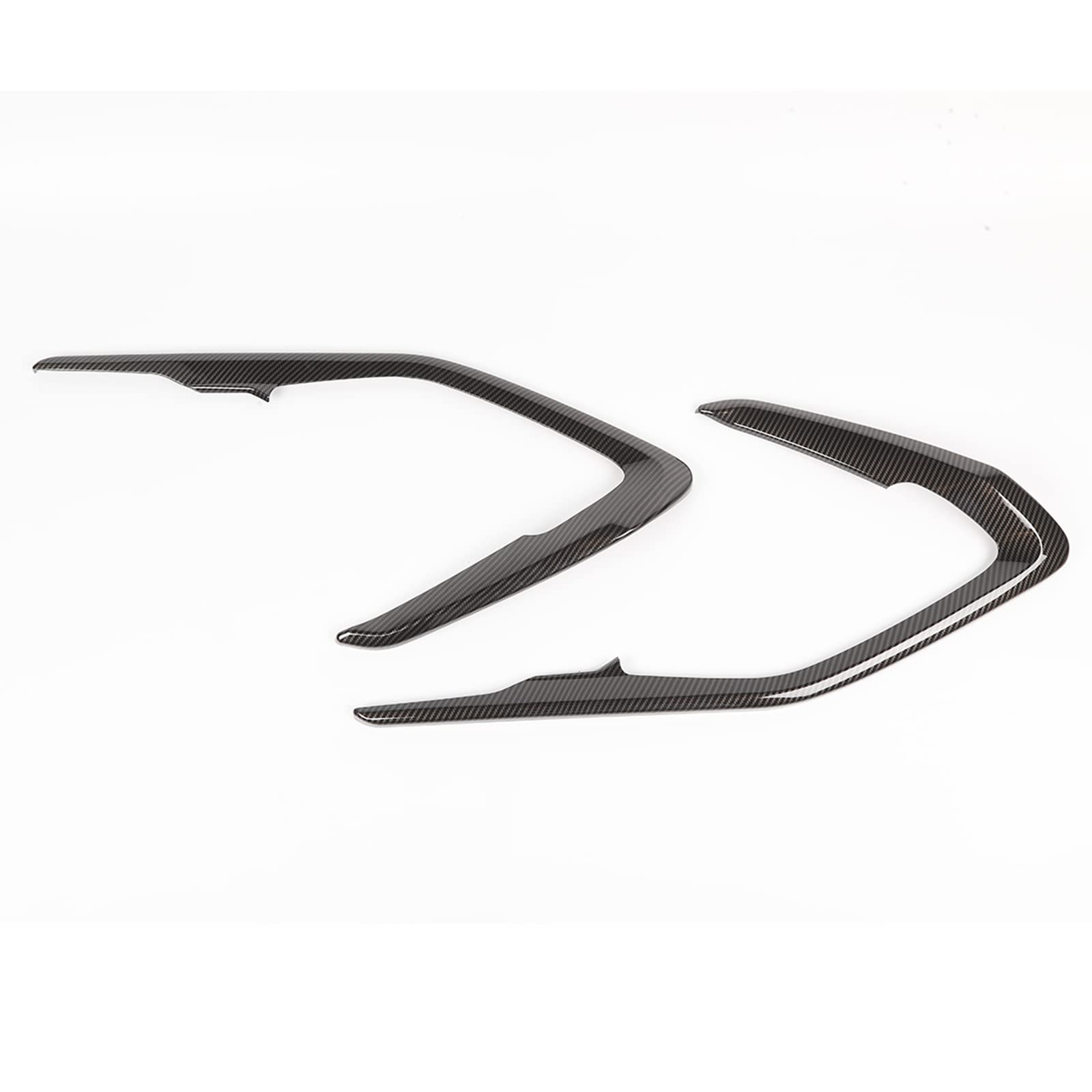 Kowsoo ABS Automobile Door Decorative Cover Trims 2PCs for Camaro 2016+, Carbon Fiber