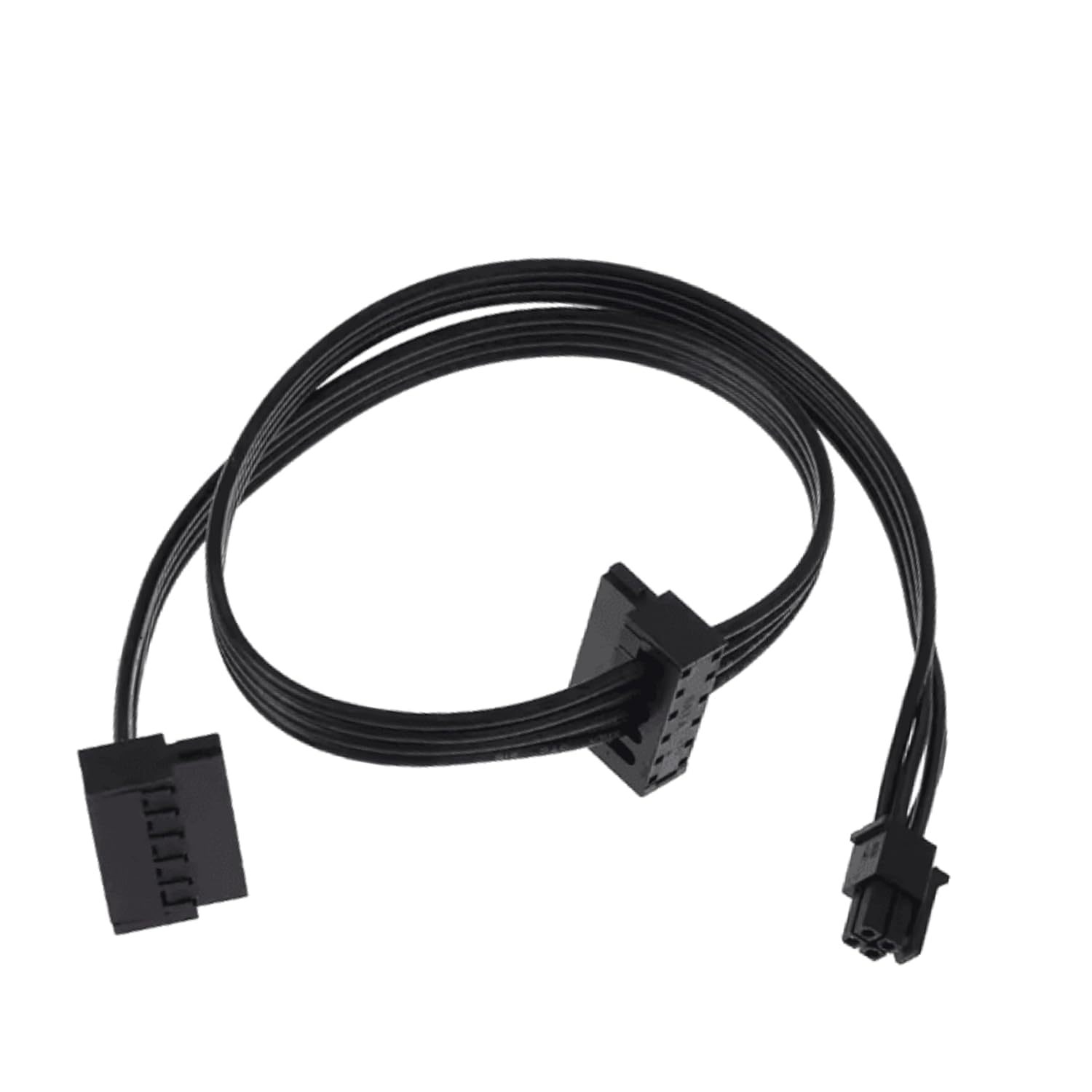 ATX 4-Pin to Dual 15 Pin SATA, Big 4 Pin Hard Drive HDD Power Supply Motherboard Right-Angle Adapter Cable, Black (Pack of 1)-image-23