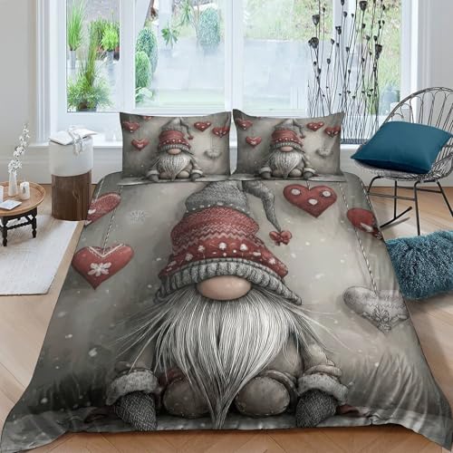 Parure de lit chien de Noël housse de couette 3D microfibre 260x220cm - 4