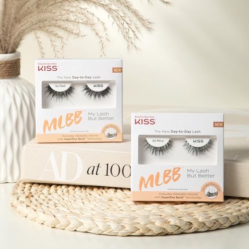 Image of KISS My Lash But Better, False Eyelashes, 'All Mine', 10mm, Includes 1 Pair Of Lash, Easy to Apply, Reusable Clusters (Pack of 2)
