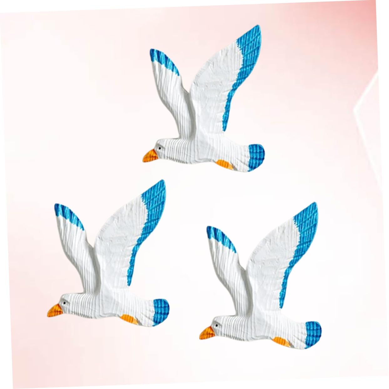 3pezzi Gocce Di Uccelli Appese in Resina Gabbiani Appesi Da Parete Uccelli Creativi Per Soffitti e Alberi Decorazioni Sicure e Resistenti Per Casa