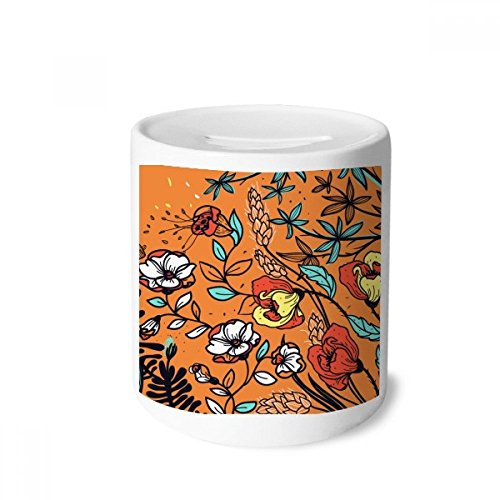 Tirelire enfant et adulte en céramique fleurs de lys - Cadeau déco Art Moderne