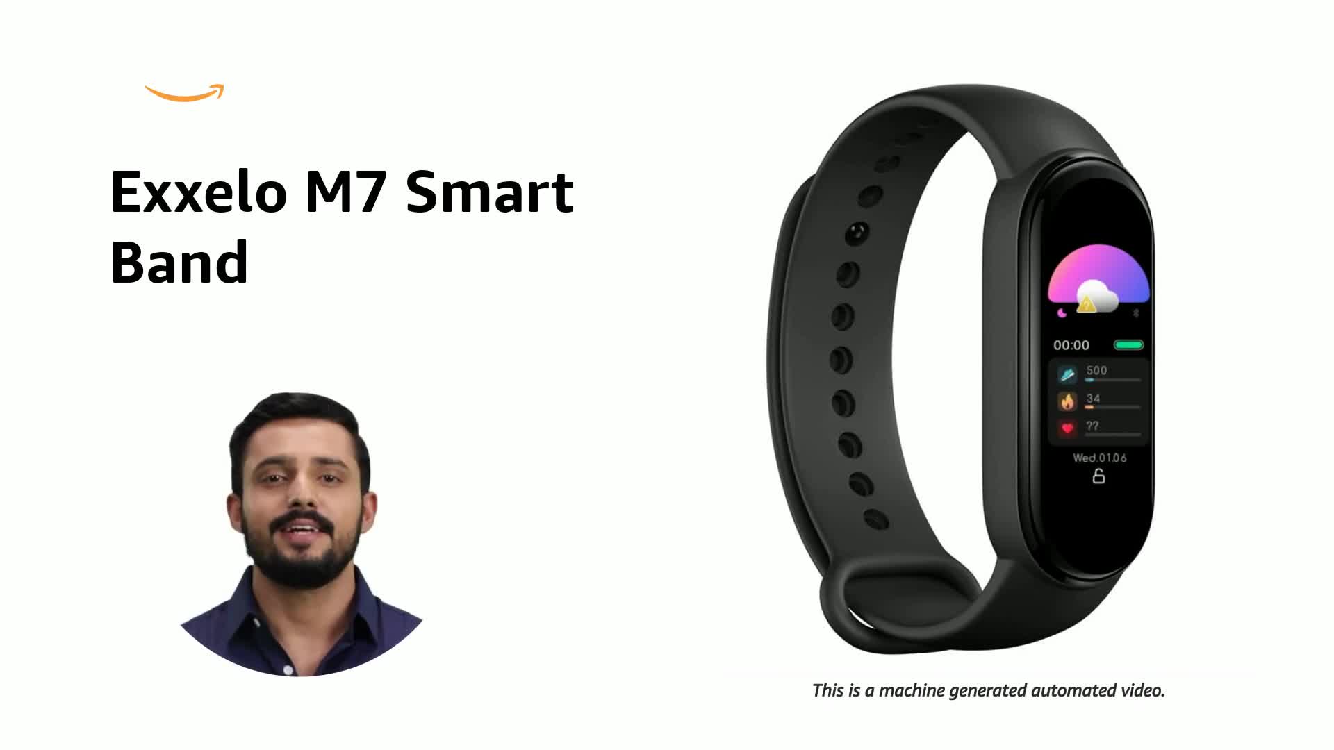 Exxelo (Special 8 Year Warranty M7 Smart Watch Band Fitness Heart