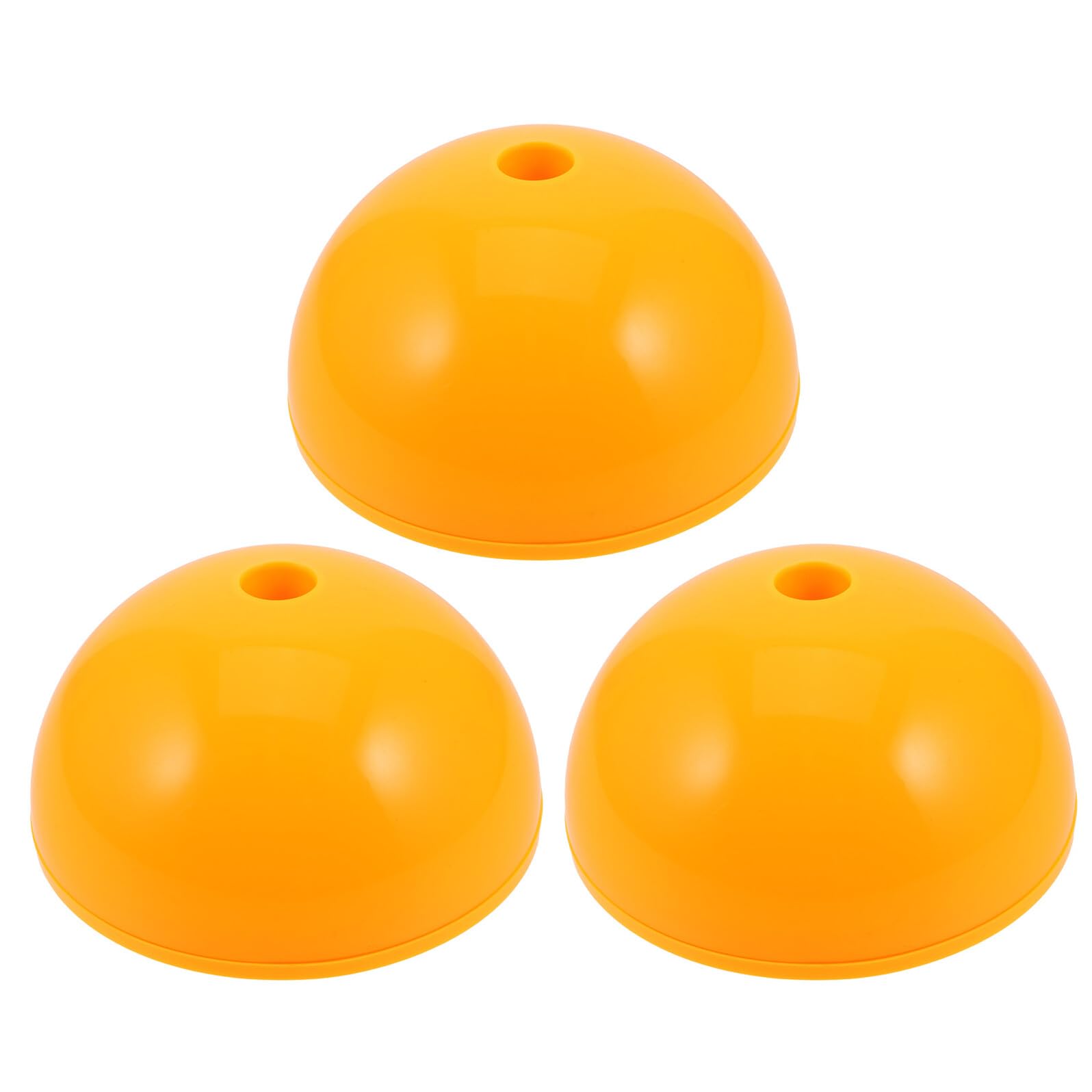 Base per Pali Agility Calcio 3 Pezzi Plastico Giallo | Supporto per Allenamento Indoor, Accessorio Basket e Uso Sportivo, Confezione Tripla