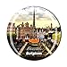 Imán para nevera con diseño de Time Traveler Go Bruselas Bélgica, regalo 3D para nevera