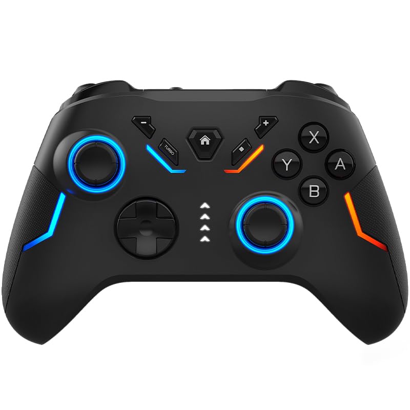 Bcofo Wireless Mobile Gaming Controller with Clip for iPhone/Android/Switch/Laptop, 6124 Black