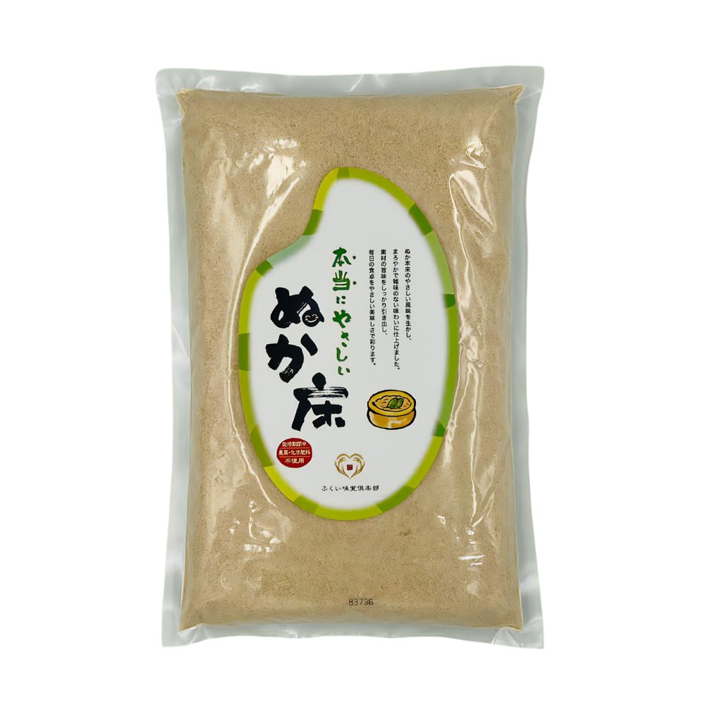 Amazon.co.jp: 無農薬 ぬか床の素 玄米麹入り 500g｜自然栽培