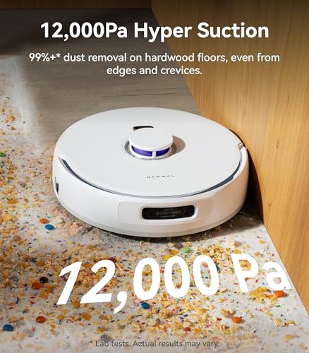 NARWAL Freo Z Ultra Robot Vacuum and Mop: Smart AI, 12000Pa Suction, Pet-Friendly, Self-Cleaning, Quiet Operation