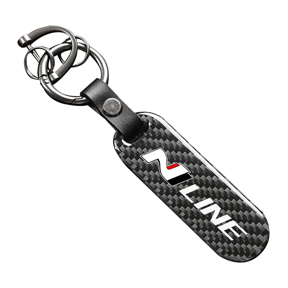 Kajame Men's A Car Key Chain Keyring Compatible With For Hyundai I30 2021 Sonat Elantr Veloster Kon Tucson N Line Car Key Rings Family Present Car Ccessories,-M